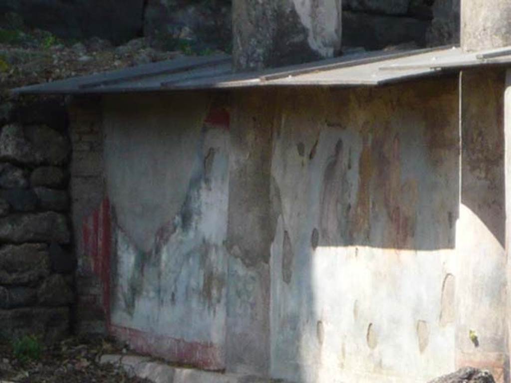 V.5.3 Pompeii. May 2012. Room 7, paintings 1 and 2 in the north-east corner of the peristyle. Photo courtesy of Buzz Ferebee.
