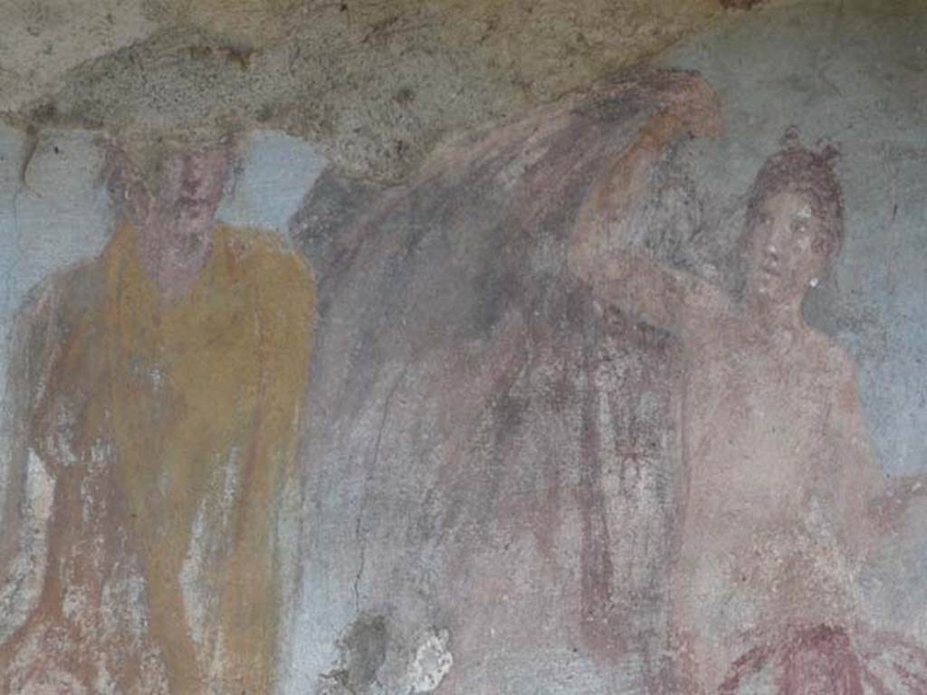 V.5.3 Pompeii. May 2012. Room 7, detail from Painting 2 in north-east corner of peristyle. Photo courtesy of Buzz Ferebee.