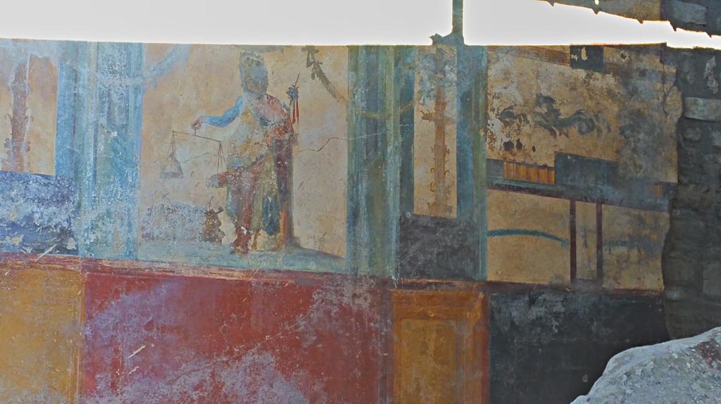 V.6.12, Pompeii. December 2019. Looking towards upper north wall of entrance corridor. Photo courtesy of Giuseppe Ciaramella.