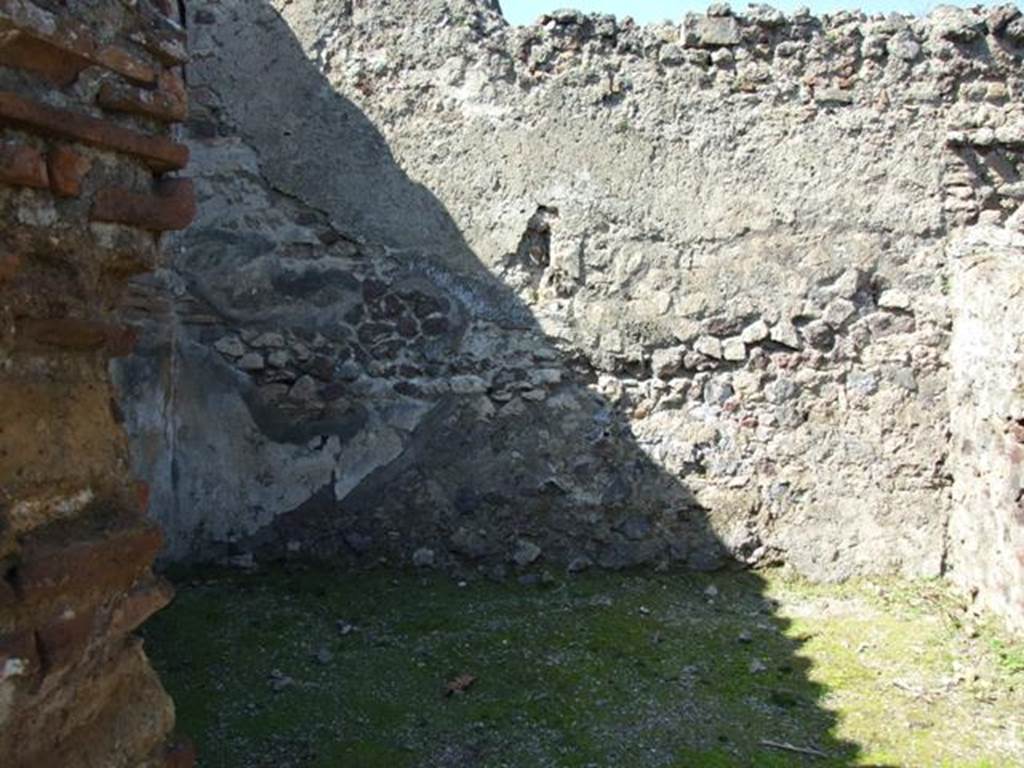 VI.1.2 Pompeii. March 2009. Room on north side of caupona. North wall.