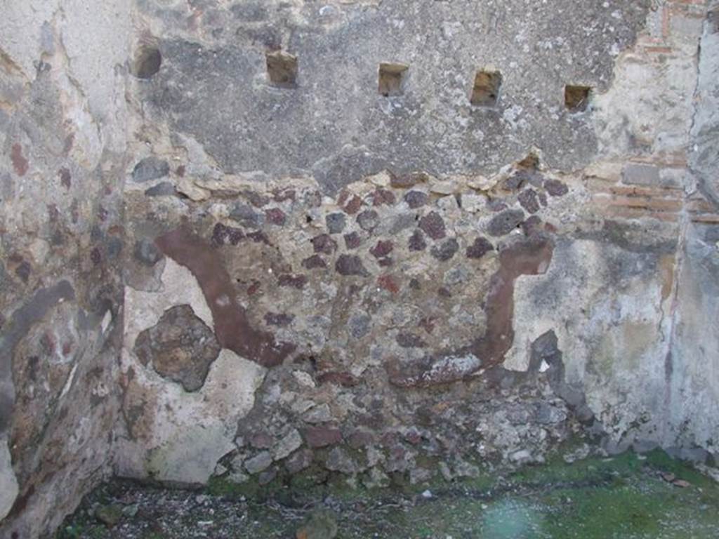 VI.1.2 Pompeii. March 2009. Room on north side of caupona. West wall.