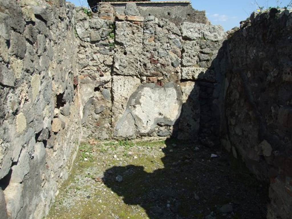 VI.1.2 Pompeii. March 2009. Room on east side of caupona. East wall.