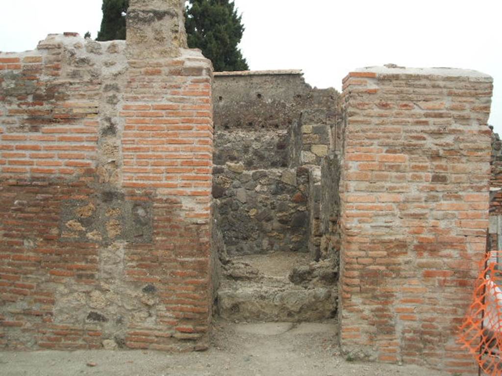 VI.1.3 Pompeii. May 2005. Steps to upper floor looking east.