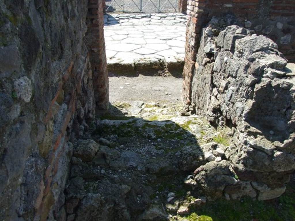 VI.1.3 Pompeii. March 2009. Steps to upper floor looking west.