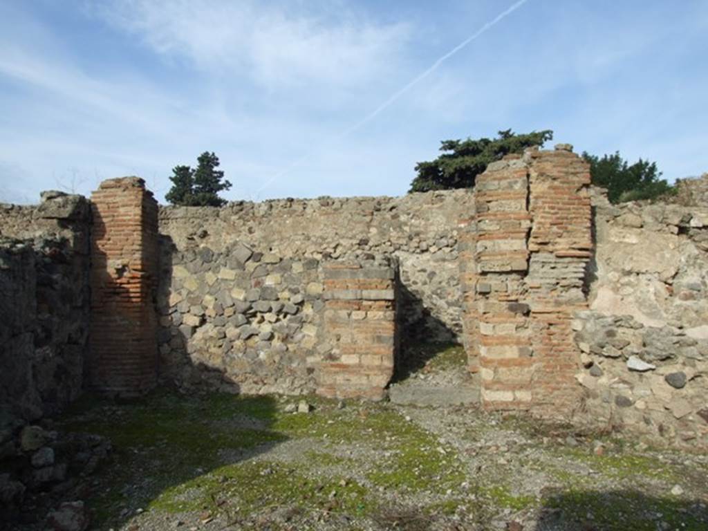 VI.1.4 Pompeii. December 2007. Doorway to room on north wall, looking north.