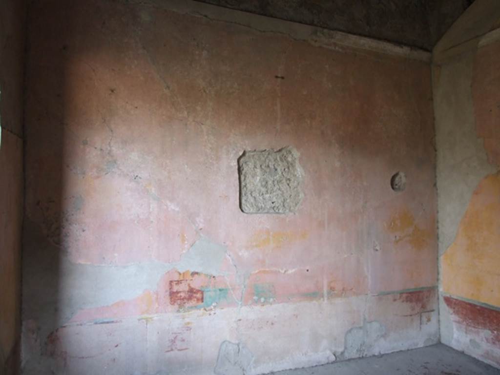 VI.1.10 Pompeii. December 2007. Room 9, east wall of room to south of garden. The central wall painting has been removed.