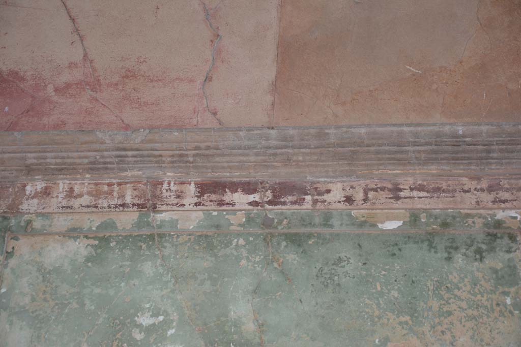 VI.2.4 Pompeii. March 2019. Detail from upper north wall of tablinum towards west end.
Foto Annette Haug, ERC Grant 681269 DÉCOR.