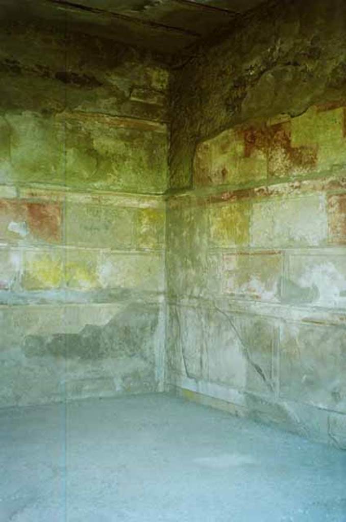VI.2.4 Pompeii. June 2010. First style decoration. Photo courtesy of Rick Bauer.