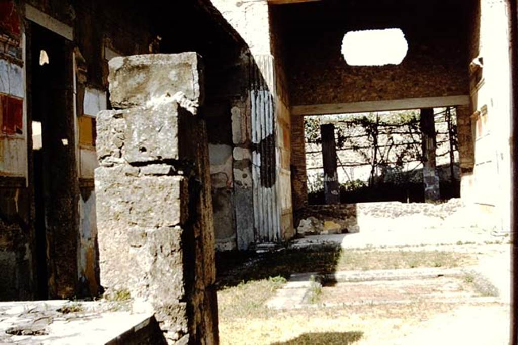 VI.2.4 Pompeii. 1959. Looking east across north side of atrium, from entrance. Photo by Stanley A. Jashemski.
Source: The Wilhelmina and Stanley A. Jashemski archive in the University of Maryland Library, Special Collections (See collection page) and made available under the Creative Commons Attribution-Non Commercial License v.4. See Licence and use details.
J59f0575