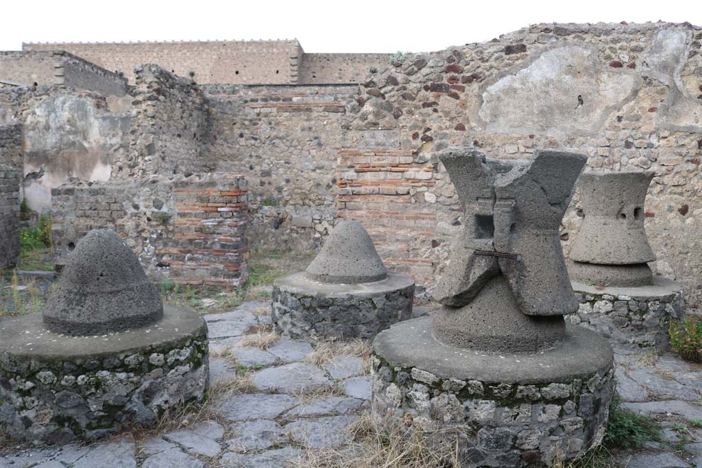 VI.3.3 Pompeii. December 2018.
Room 7, looking north towards doorway to room 8, on left, and doorway of stable at VI.3.28, in centre. Photo courtesy of Aude Durand.