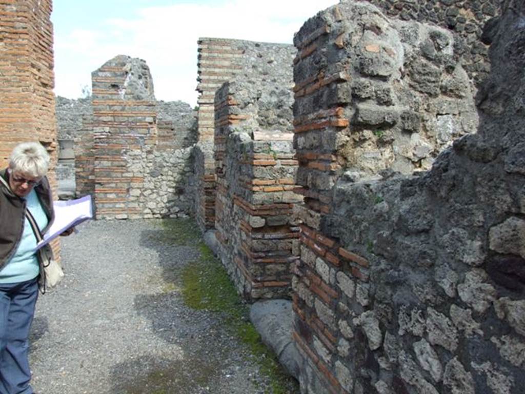 VI.3.3 Pompeii. March 2009. Looking east across south side of Room 1, Atrium.