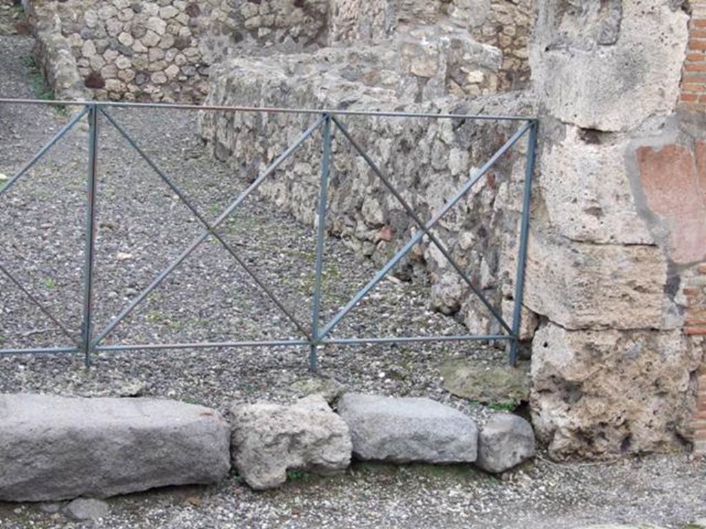 VI.3.11 Pompeii. December 2007. Site of stairs to upper floor.