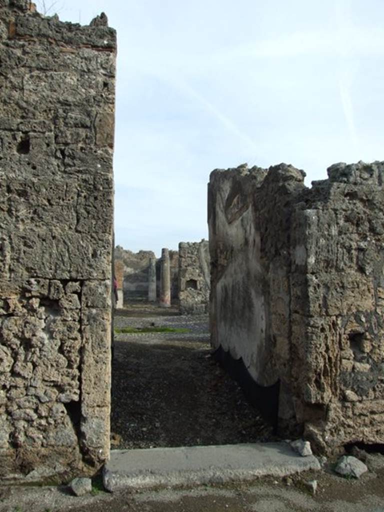 VI.5.5 Pompeii. December 2007. Doorway looking east.