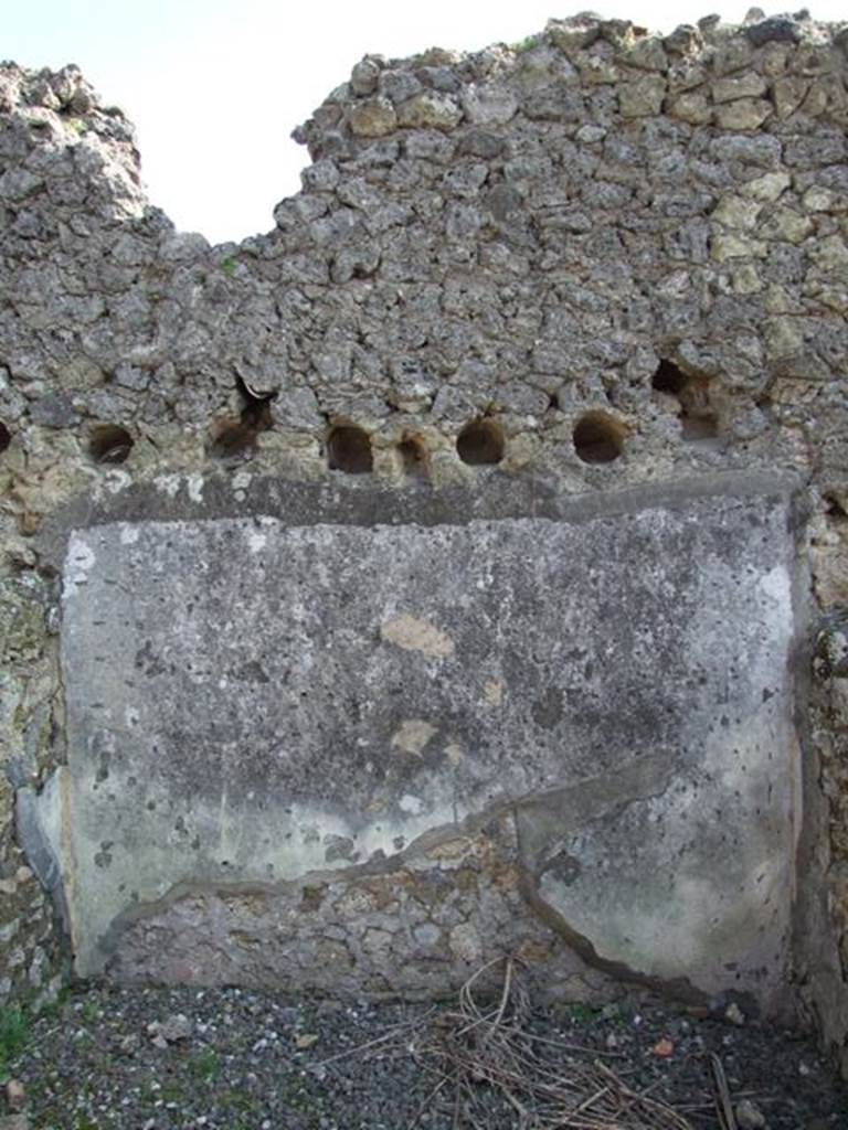 VI.7.1 Pompeii. March 2009. South wall of Cubiculum.