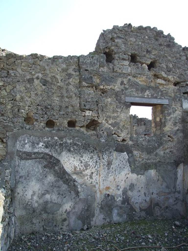 VI.7.1 Pompeii. March 2009. South wall of Oecus.
