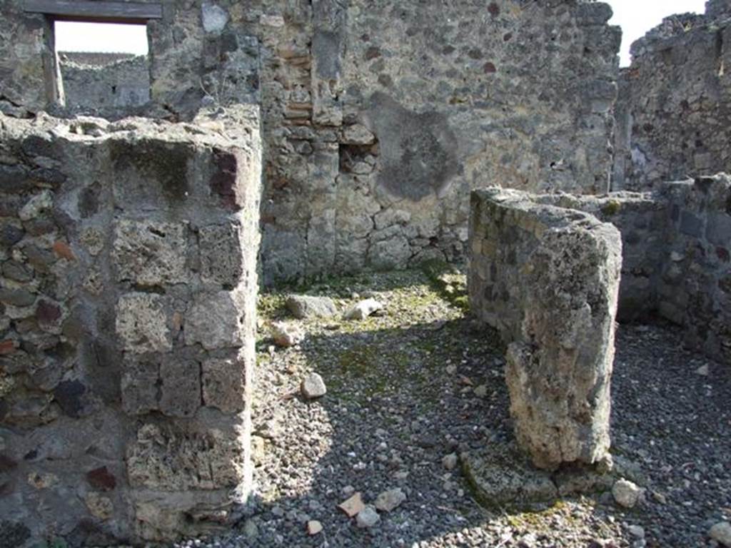 VI.7.1 Pompeii. March 2009. Doorway to Kitchen area on south side of atrium.