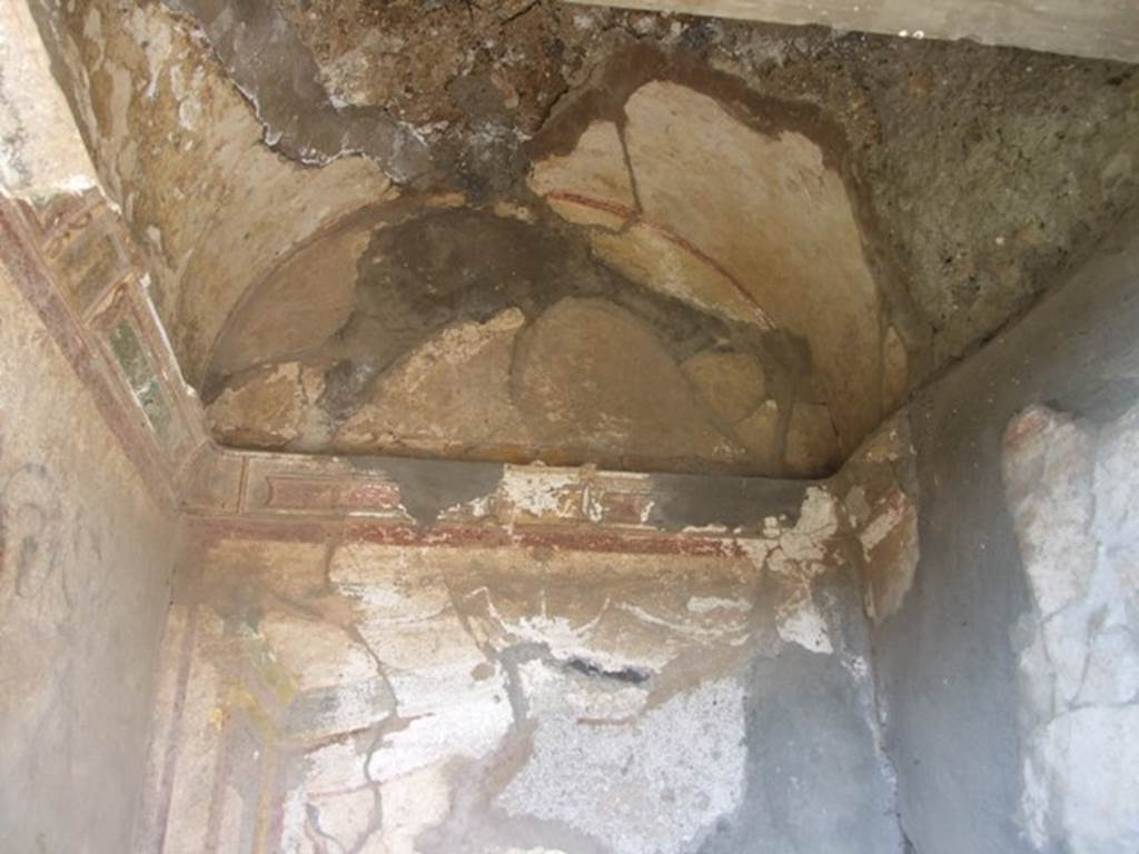 VI.7.6 Pompeii. March 2009. Inside roof of Aedicula Lararium.