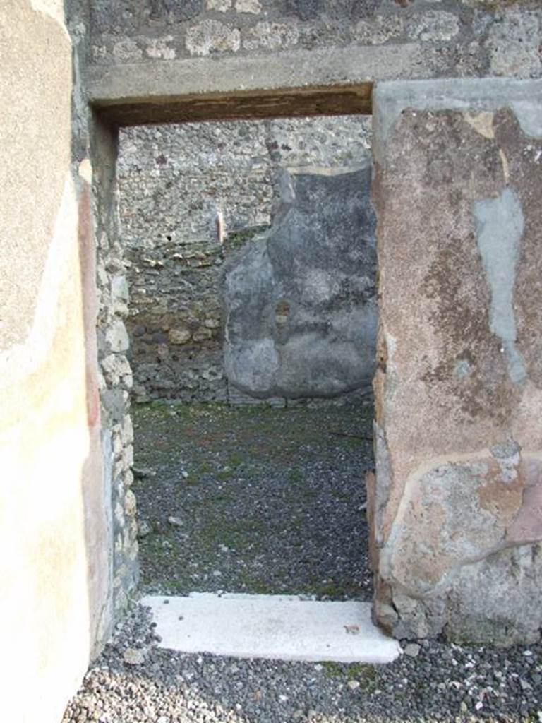 VI.7.6 Pompeii. March 2009. Doorway to Room 14.