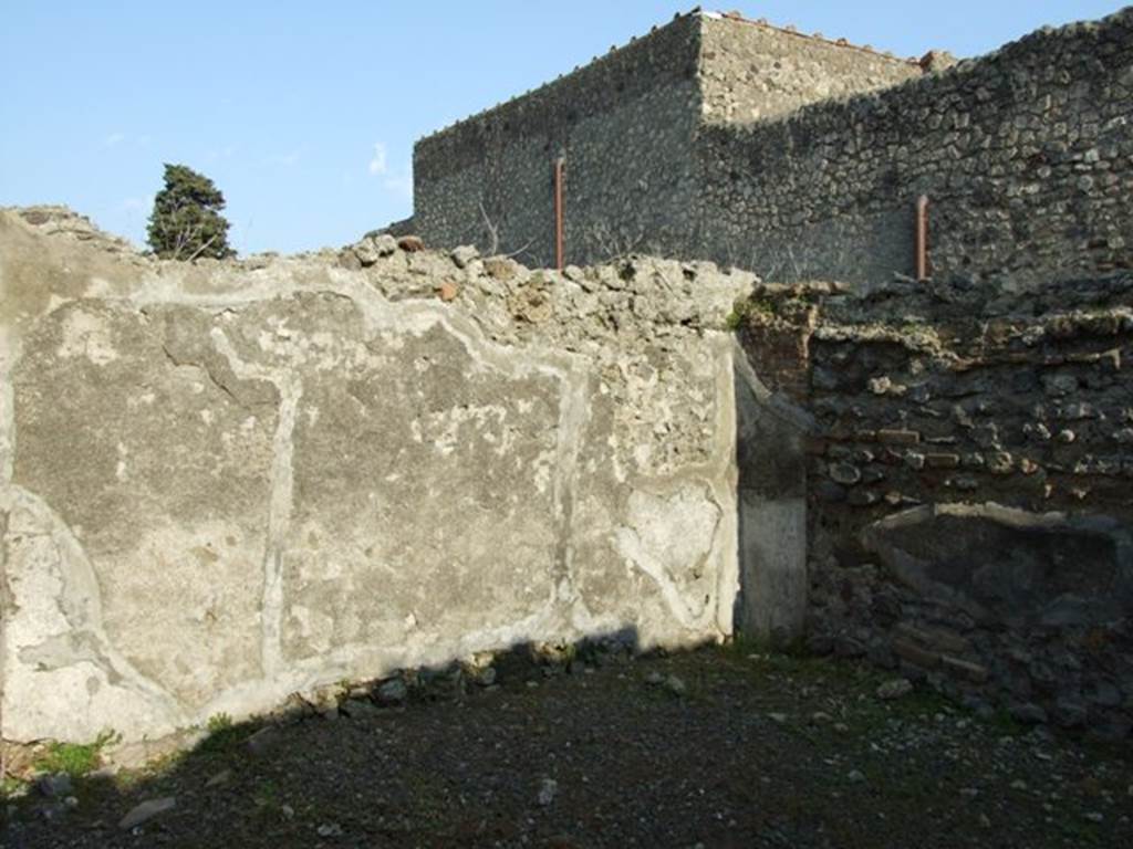 VI.7.6 Pompeii. March 2009. Room 14. East wall.