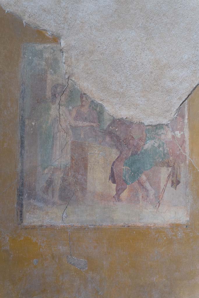 VI.8.3/5 Pompeii. April 2022.
Room 12, central painting on south wall. Photo courtesy of Johannes Eber.