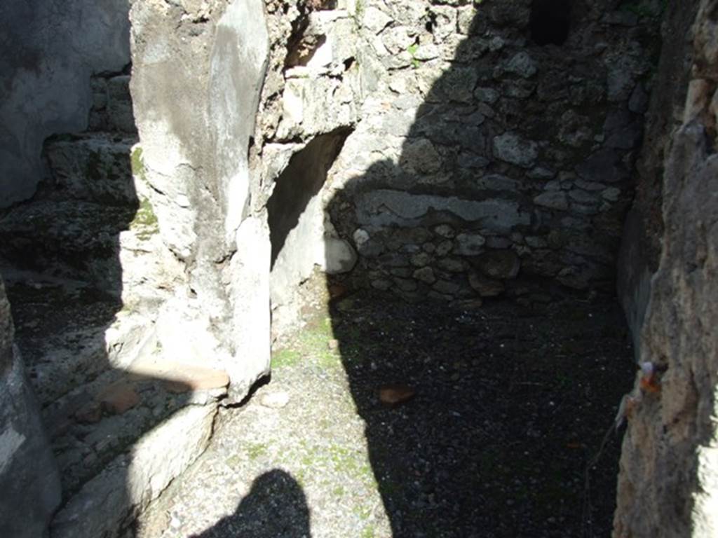 VI.8.21. Pompeii. March 2009. Room on north side of vestibule, with stairs to upper floor.