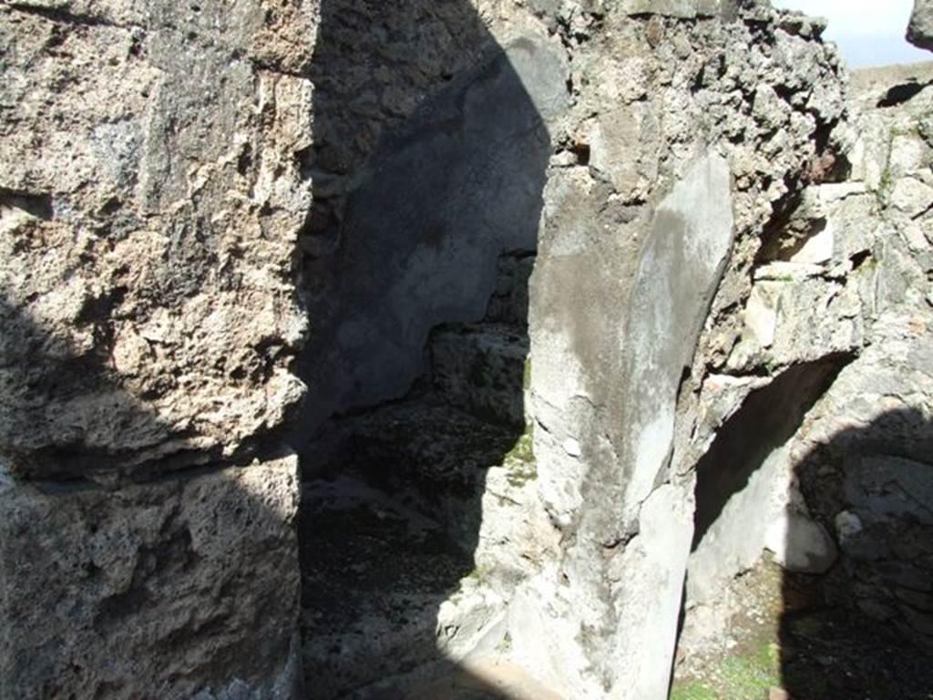 VI.8.21 Pompeii. March 2009. Staircase in room on north side of vestibule.
