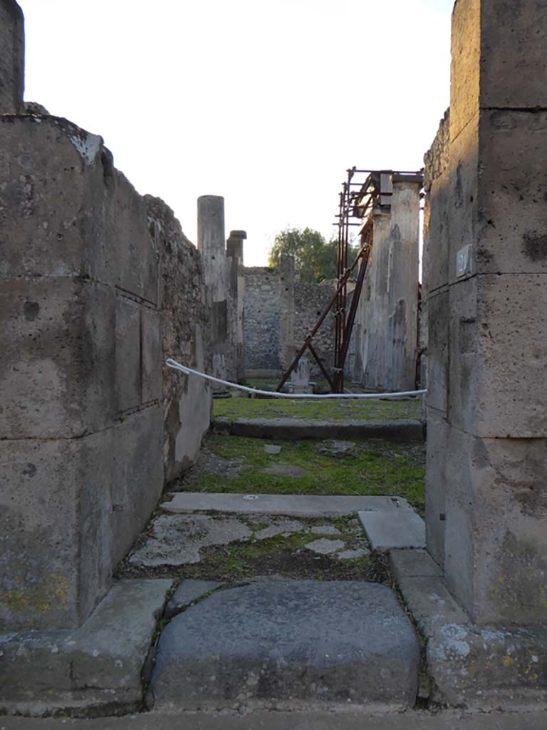 VI.8.21 Pompeii. January 2017. Looking west through entrance doorway.
Foto Annette Haug, ERC Grant 681269 DÉCOR.