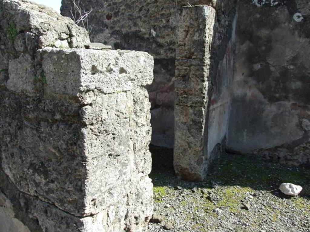 VI.8.21. Pompeii. March 2009. Cubiculum on south side of entrance vestibule.