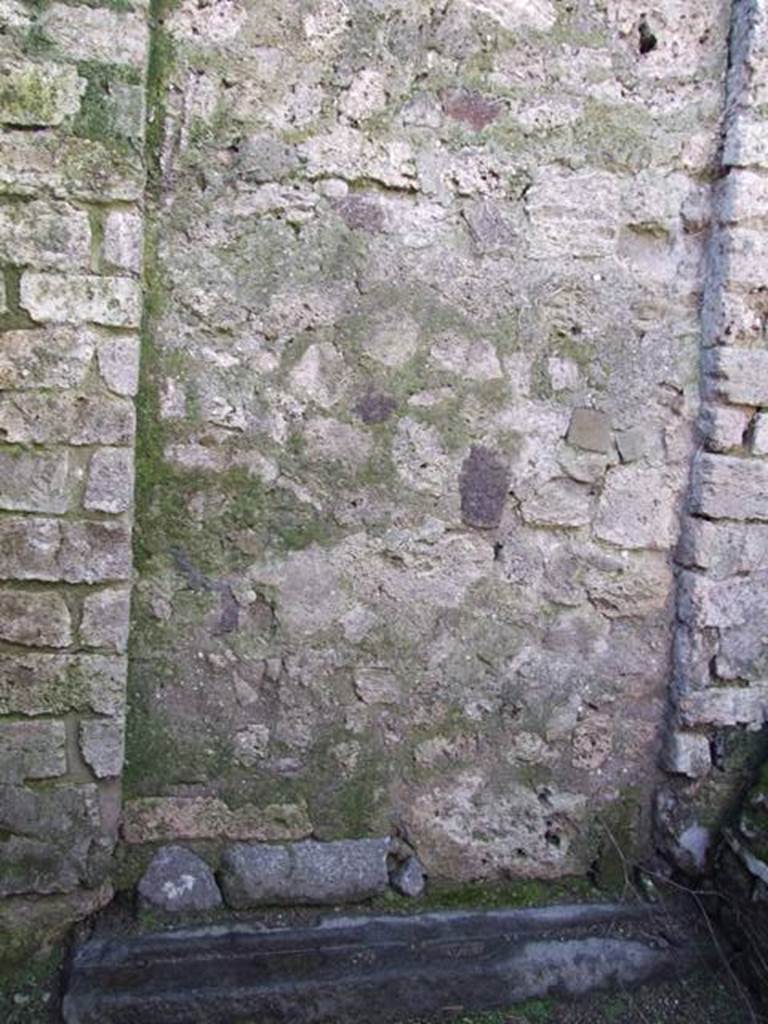 VI.8.22 Pompeii. March 2009. Blocked doorway at rear entrance VI.8.1