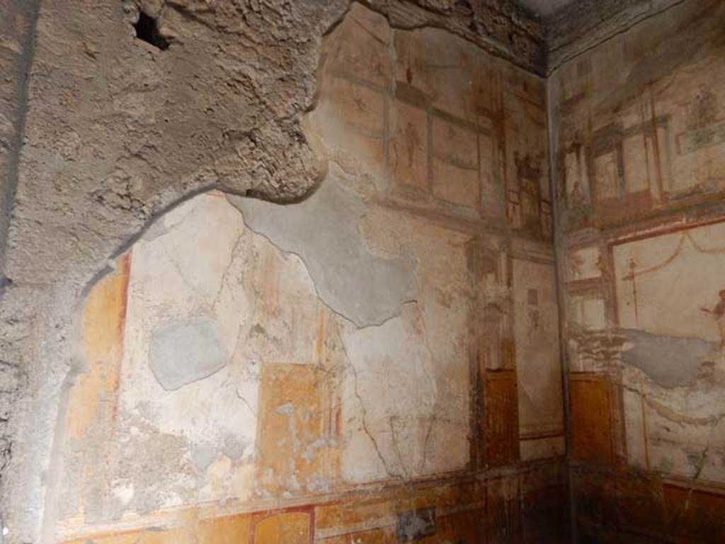 VI.8.23 Pompeii. May 2017. West wall of north ala. Photo courtesy of Buzz Ferebee.
