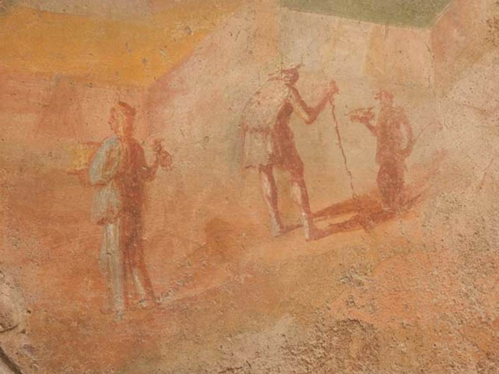 VI.8.23 Pompeii. May 2017. Detail from painted south wall at east end. Photo courtesy of Buzz Ferebee.