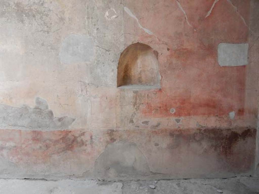 VI.8.24 Pompeii. May 2017. Looking towards north wall of atrium, with niche. Photo courtesy of Buzz Ferebee.