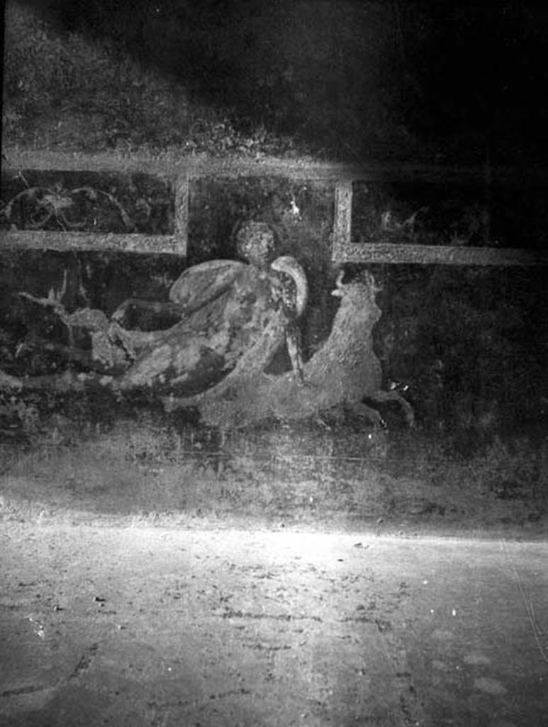 231485 Bestand-D-DAI-ROM-W.588A.jpg
VI.9.2 Pompeii. W.588A. Room 26, east end of north wall, Nereid on a sea creature.
Photo by Tatiana Warscher. With kind permission of DAI Rome, whose copyright it remains.
See http://arachne.uni-koeln.de/item/marbilderbestand/231485