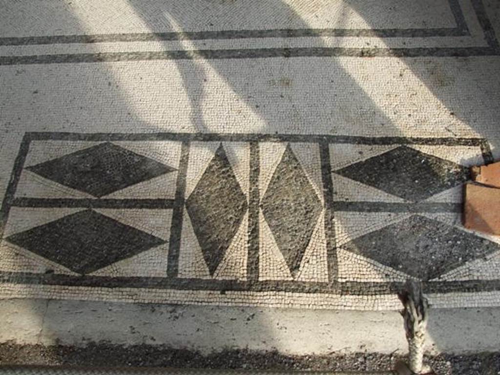 VI.9.2 Pompeii. December 2007. Room 27. Triclinium. Mosaic floor.