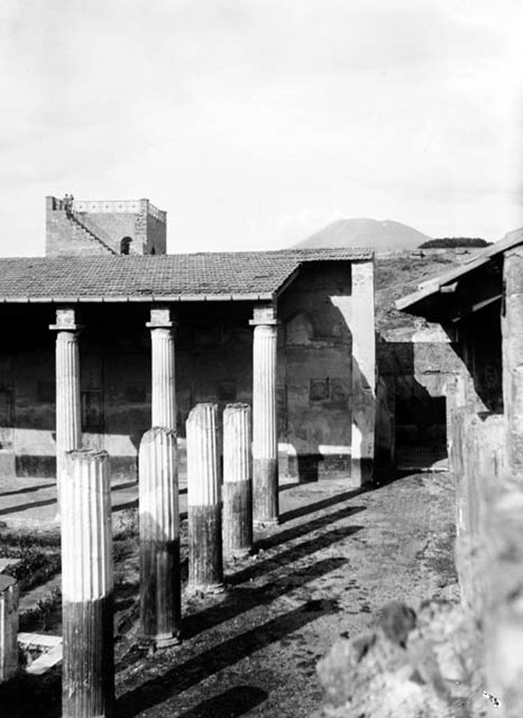230837 Bestand-D-DAI-ROM-W.513.jpg
VI.9.2 Pompeii. W.513. Peristyle 16, looking towards north wall and towards room 28, on right.
Photo by Tatiana Warscher. With kind permission of DAI Rome, whose copyright it remains.
See http://arachne.uni-koeln.de/item/marbilderbestand/230837