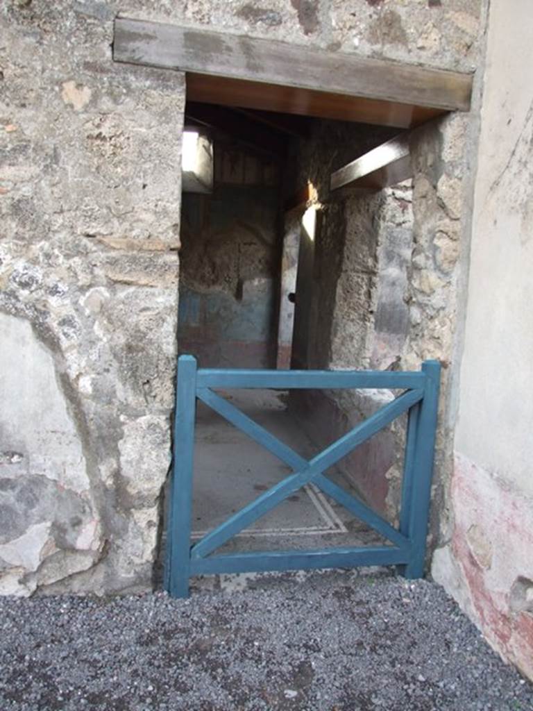 VI.9.2 Pompeii. December 2007. Doorway to Room 29.
