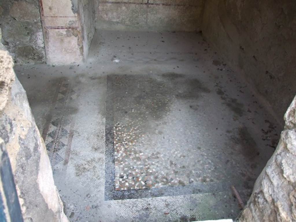 VI.9.2 Pompeii. December 2007. Room 31. Floor. Looking south from entrance doorway.