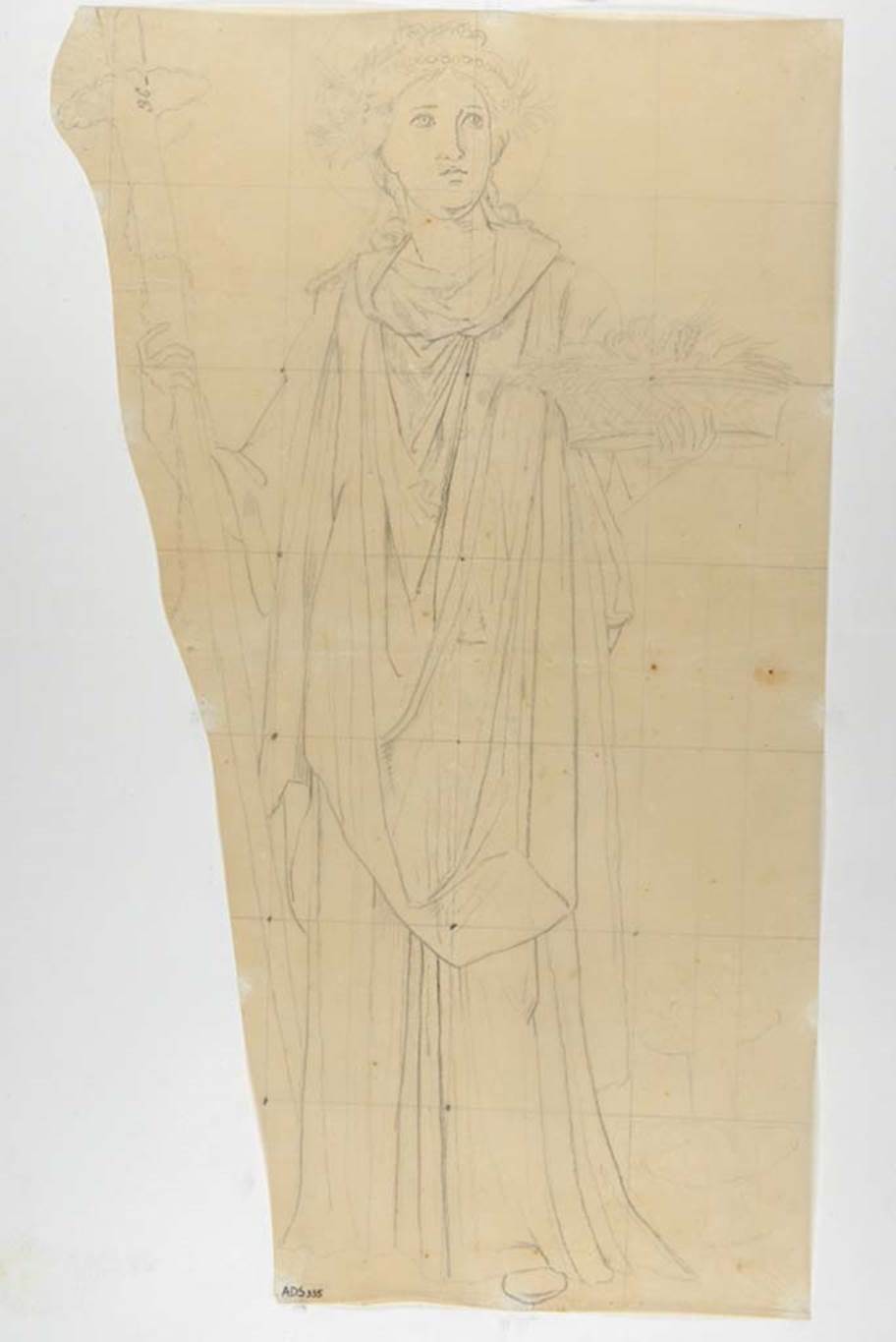 VI.9.6 Pompeii. Drawing of Ceres attributed to Giuseppe Marsigli, but perhaps drawn by La Volpe.
Now in Naples Archaeological Museum. Inventory number ADS 335.
Photo © ICCD. http://www.catalogo.beniculturali.it
Utilizzabili alle condizioni della licenza Attribuzione - Non commerciale - Condividi allo stesso modo 2.5 Italia (CC BY-NC-SA 2.5 IT)