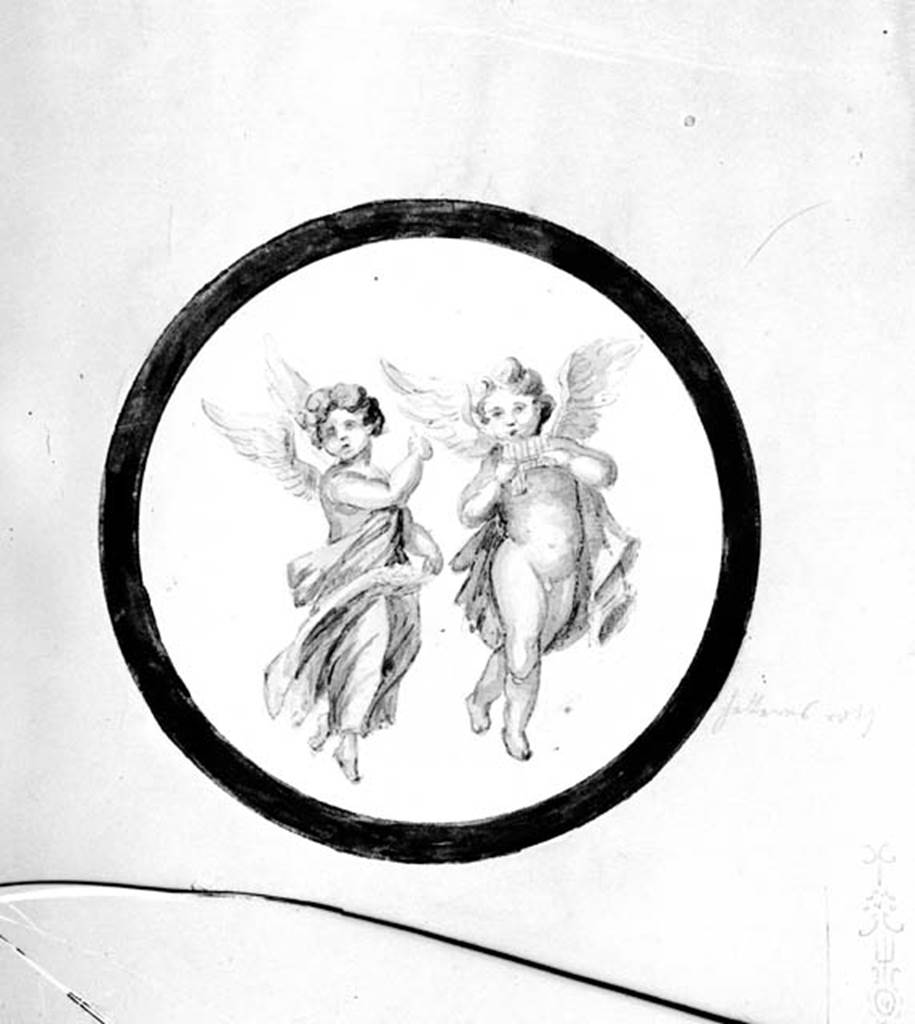 231819 Bestand-D-DAI-ROM-W.0216.jpg
VI.9.6 Pompeii. W.216. Room 8, painted panel of Cupid and Psyche, from north end of east wall.
Photo by Tatiana Warscher. With kind permission of DAI Rome, whose copyright it remains.
See http://arachne.uni-koeln.de/item/marbilderbestand/231819