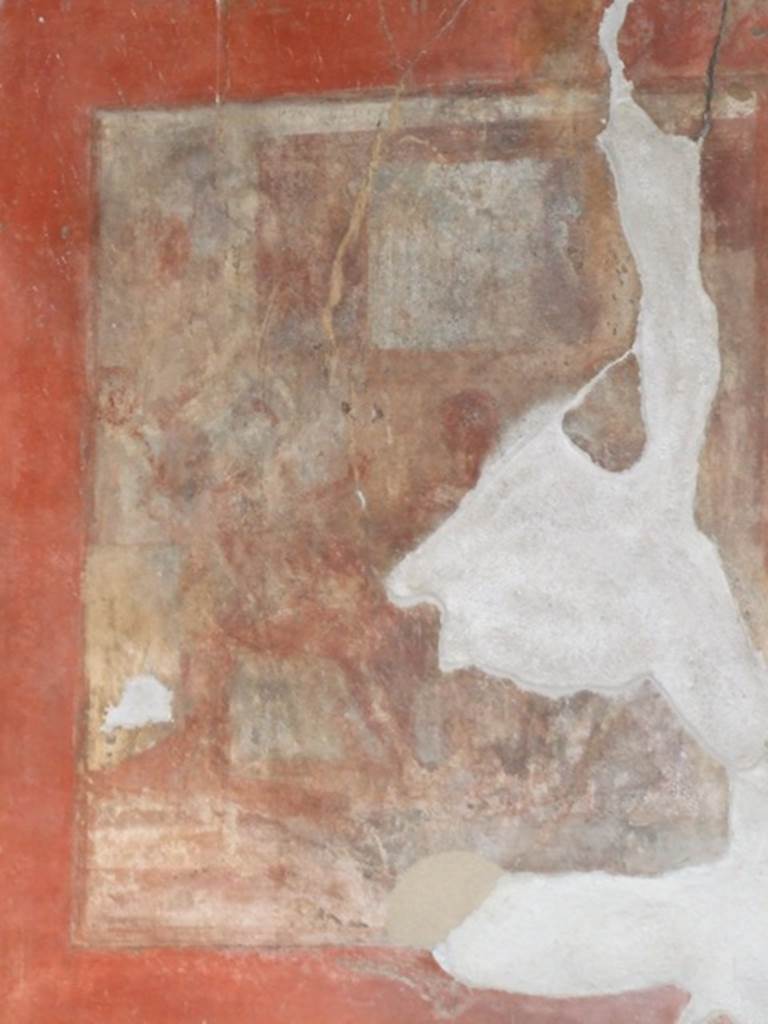 VI.9.6 Pompeii. March 2009. Room 8, wall painting of Minos and Scylla, from the centre of the west wall. See Helbig, W., 1868. Wandgemälde der vom Vesuv verschütteten Städte Campaniens. Leipzig: Breitkopf und Härtel. (1337: p.297).