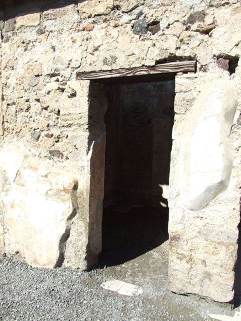 VI.9.6 Pompeii. March 2009. Doorway to room 13.