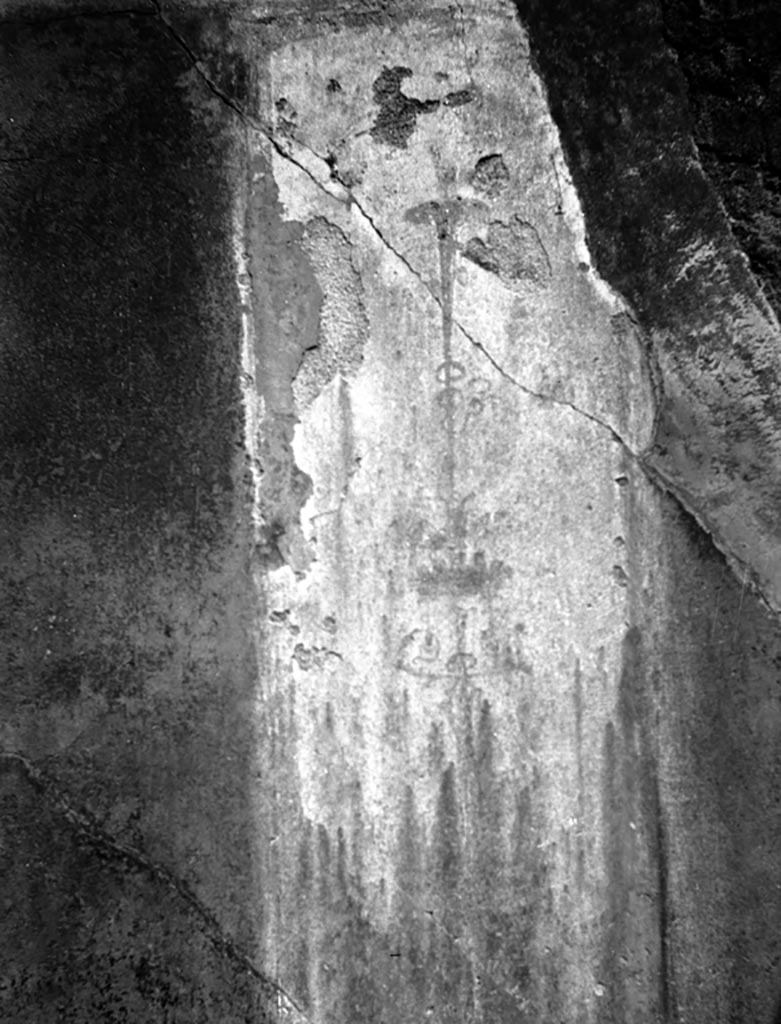 VI.9.6 Pompeii. W.830. Room 13, detail from east wall.
Photo by Tatiana Warscher. Photo © Deutsches Archäologisches Institut, Abteilung Rom, Arkiv.