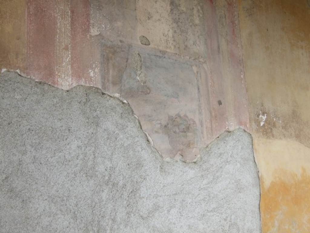 VI.9.6 Pompeii. March 2009. Room 6, wall painting of birds picking at a bowl of figs. A dead partridge lays at the side of the bowl. From the west end of the north wall of the peristyle. See Helbig, W., 1868. Wandgemälde der vom Vesuv verschütteten Städte Campaniens. Leipzig: Breitkopf und Härtel. (1629; p.402).