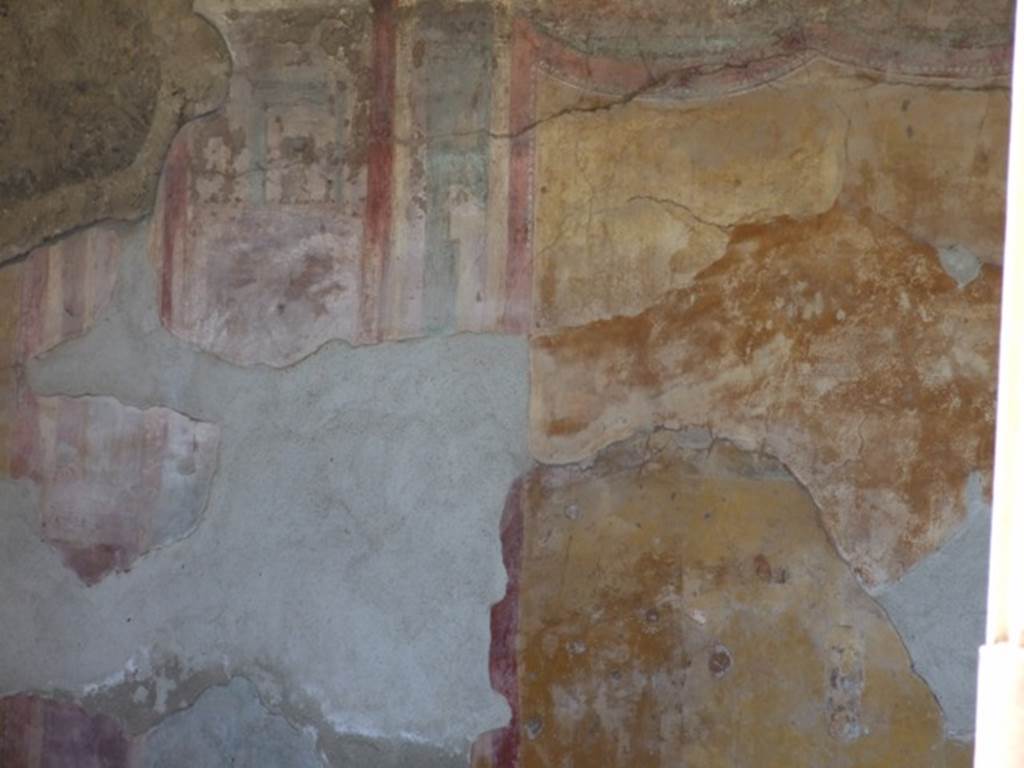 VI.9.6 Pompeii. March 2009. Room 6. Peristyle. West wall.