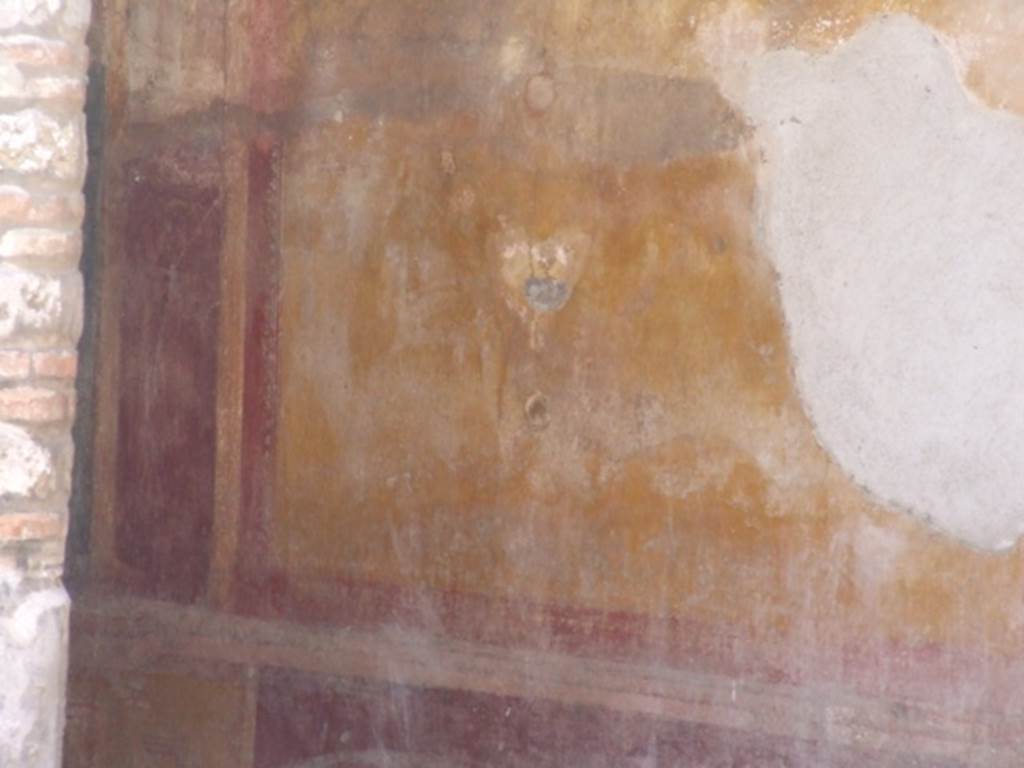 VI.9.6 Pompeii. March 2009. Room 6. Peristyle. West wall.
