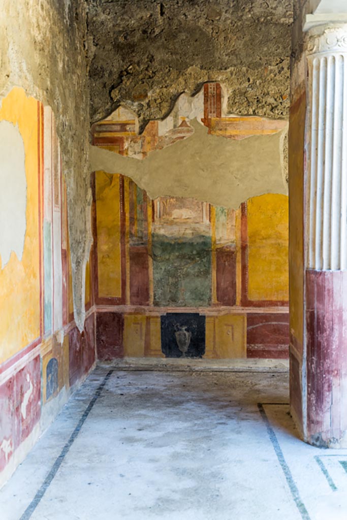 VI.9.6 Pompeii. January 2023.
Room 6, looking west towards south-west corner. Photo courtesy of Johannes Eber.