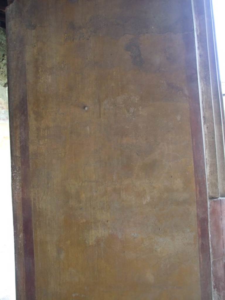VI.9.6 Pompeii. March 2009. Room 6, looking north at south side of large pilaster in south-west corner of peristyle.