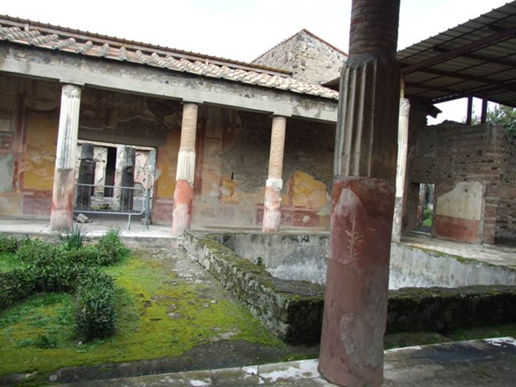 VI.9.6 Pompeii. March 2009. Room 6, looking towards north side of peristyle from south side near doorway from atrium of VI.9.7