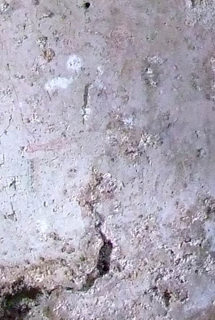 VI.9.10 Pompeii. March 2009. Underground kitchen. Second figure on lararium painting from north wall above altar.