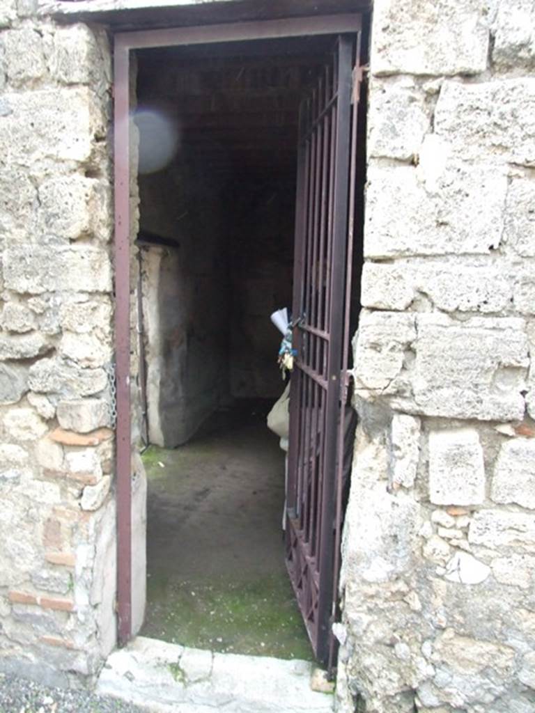 VI.10.1 Pompeii. March 2009. Doorway to rear room on north side and other entrance at VI.10.19.